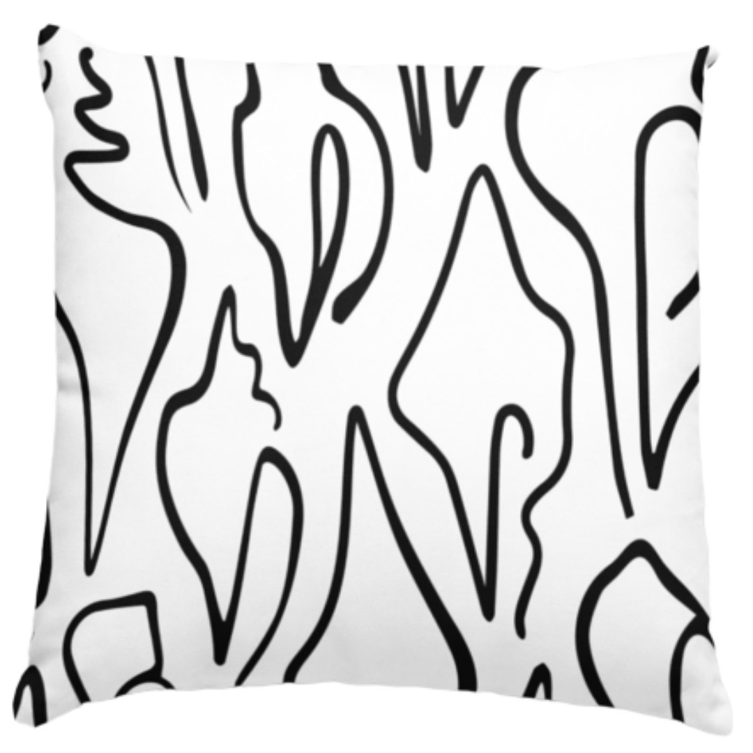 Edisto Pillow in Jet | Megan Molten