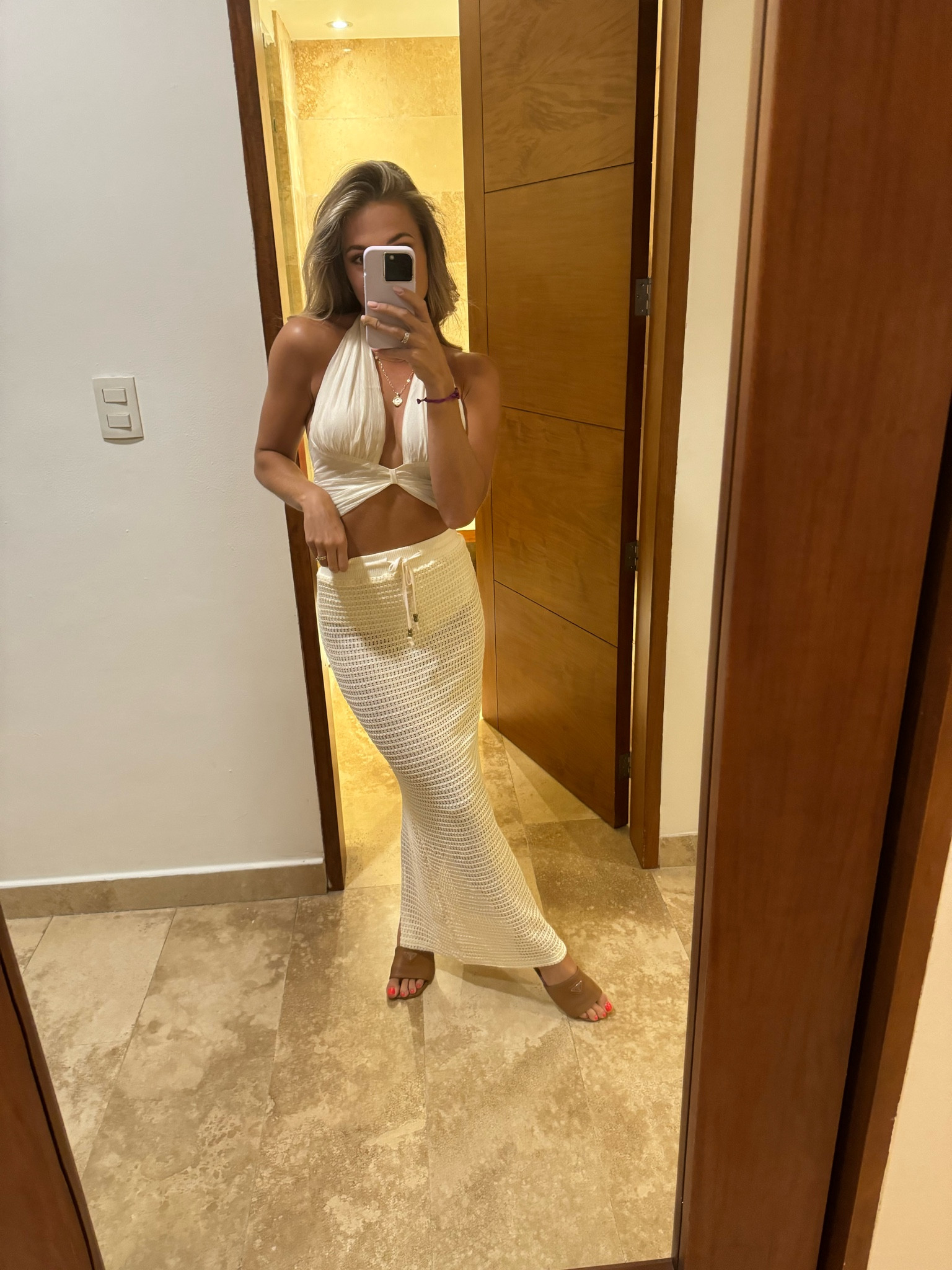 Perfect vacation all white fit 