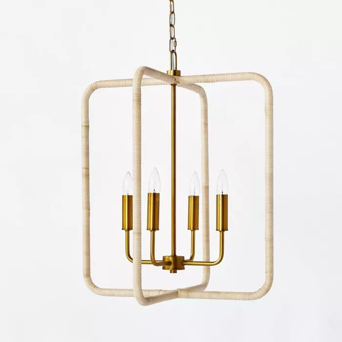 Seagrass Lantern Ceiling Pendant Brass - Threshold™ designed with Studio McGee | Target