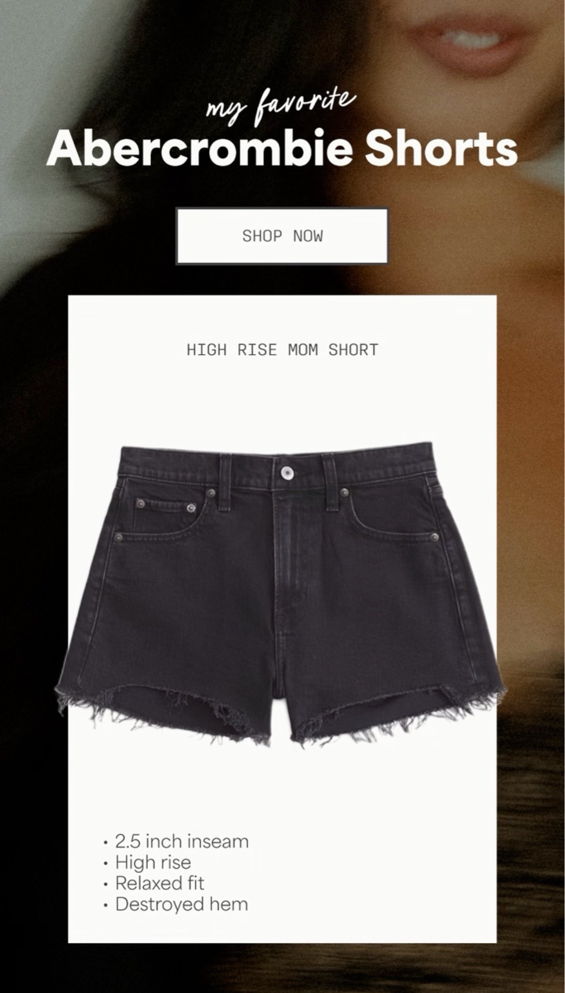 Midsize denim shorts! I’m in a size 33. Abercrombie sale happening now; 20-40% off shorts & swim plus 20% off almost everything else! - - - midsize jean shorts, midsize fashion, midsize style, summer shorts, curvy denim, curvy outfit inspo
