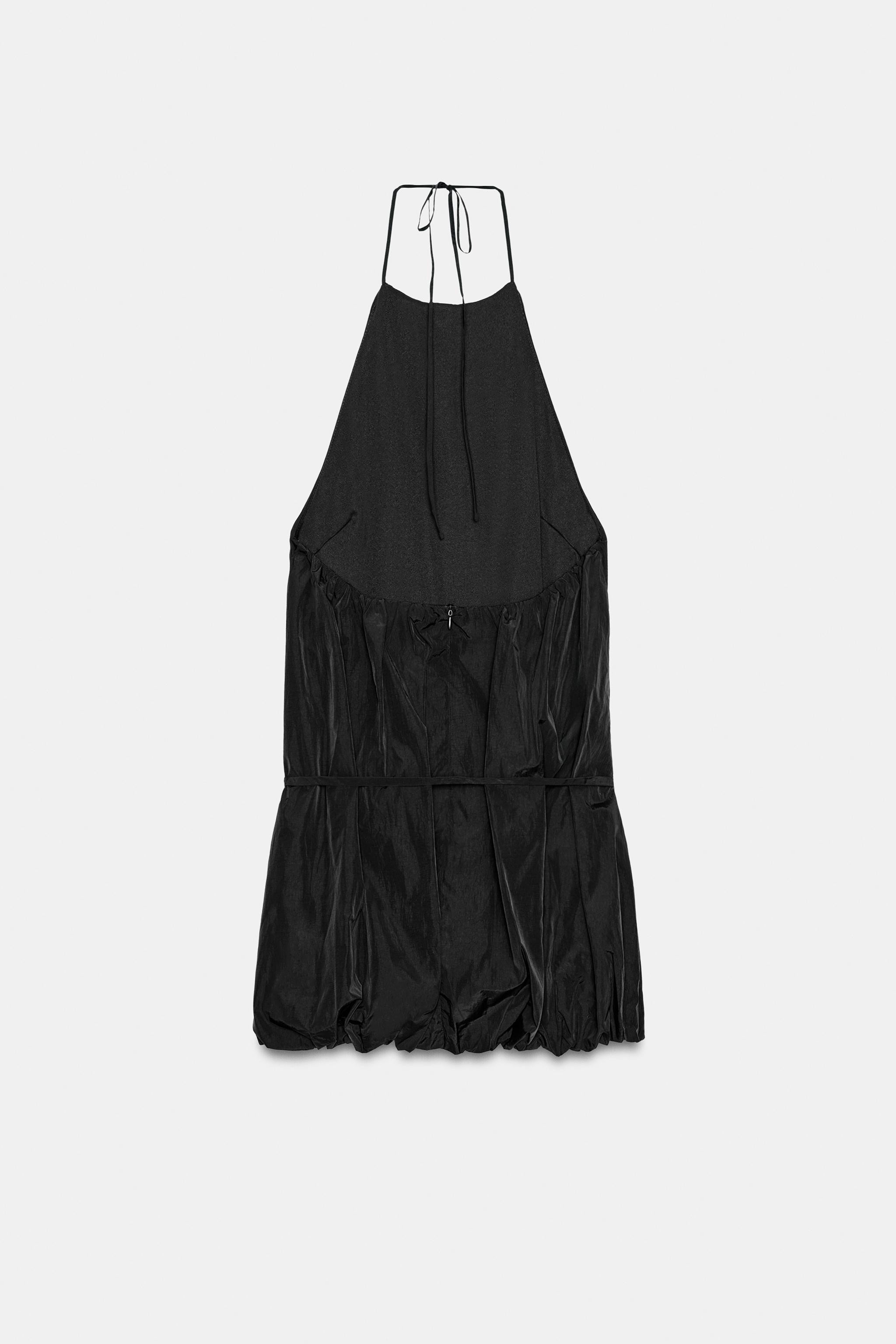 HALTER BUBBLE HEM DRESS | Zara Canada