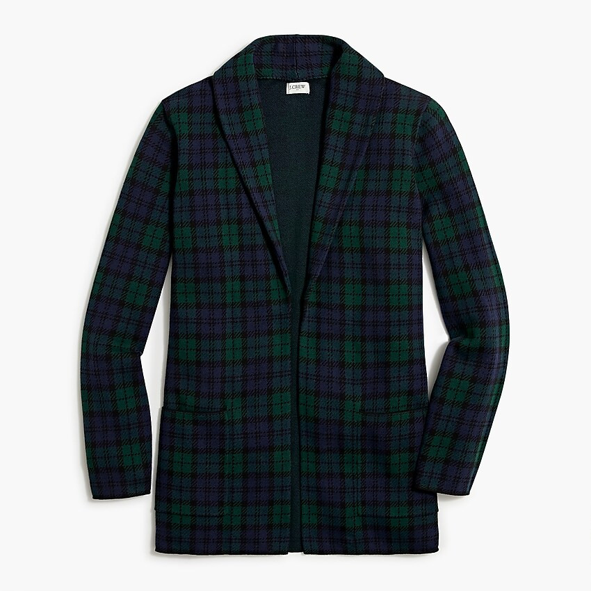 Black Watch plaid Chelsea sweater-blazer | J.Crew Factory