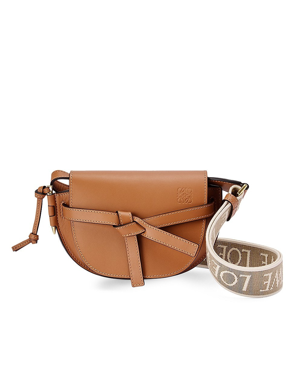 Women's Mini Gate Dual Leather Bag - Tan | Saks Fifth Avenue