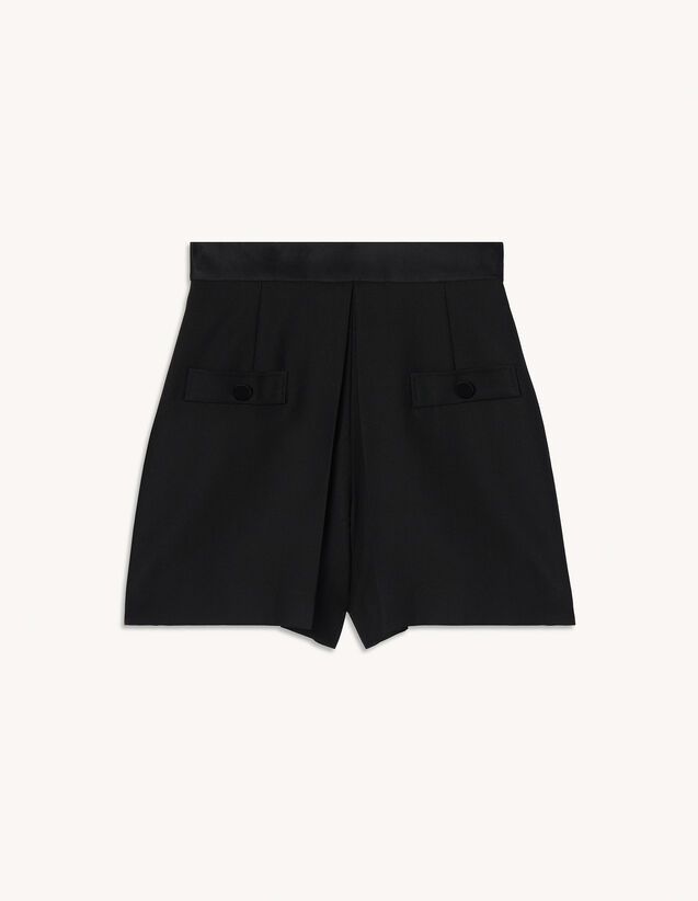 High-waisted shorts with buttons | Sandro (DE, FR & UK)