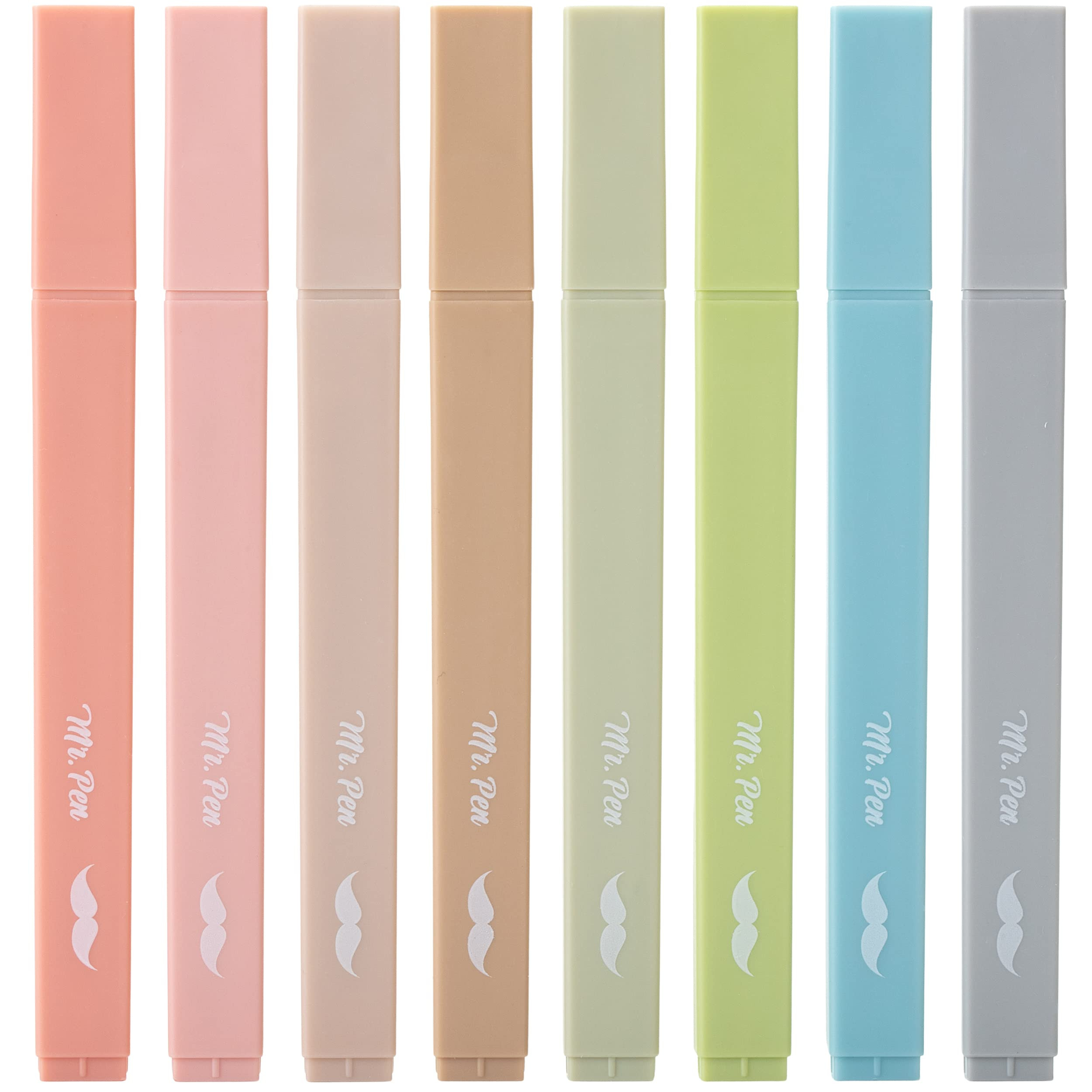 Mr. Pen- Aesthetic Highlighters, 8 pcs, Chisel Tip, Vintage Colors, No Bleed Bible Highlighter Pa... | Amazon (US)