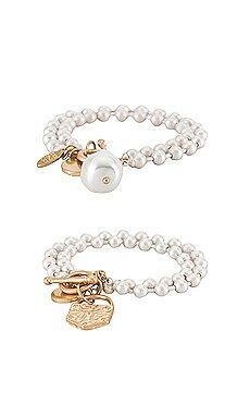 8 Other Reasons X Sofia Richie Pearl Bracelet Set in Two Tone from Revolve.com | Revolve Clothing (Global)