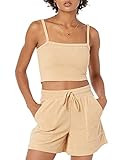 The Drop Women's Sage Cropped Towel Terry Tank Top | Amazon (US)