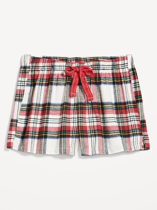 Matching Flannel Pajama Shorts for Women -- 2.5-inch inseam | Old Navy (US)