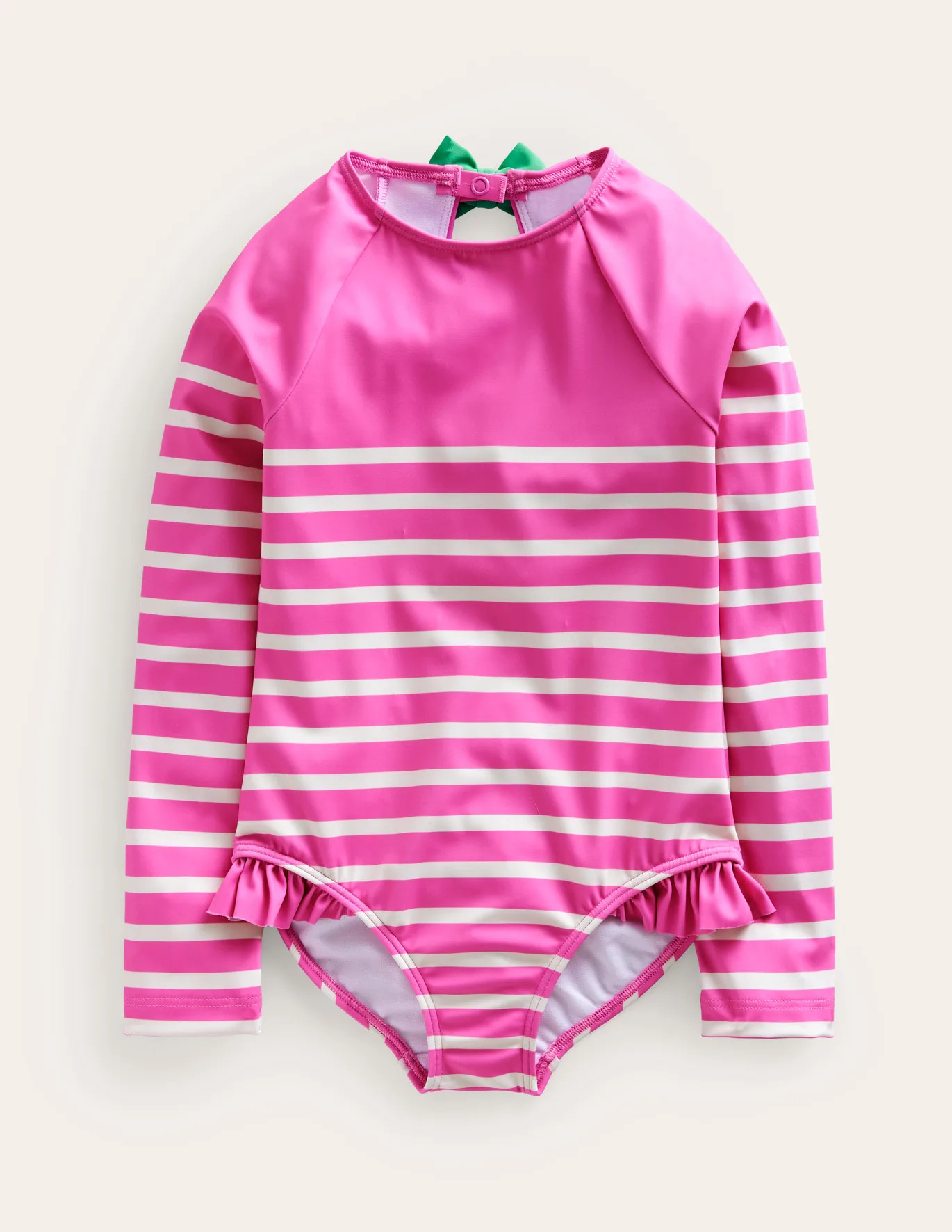 Long Sleeve Frilly Swimsuit | Boden (US)