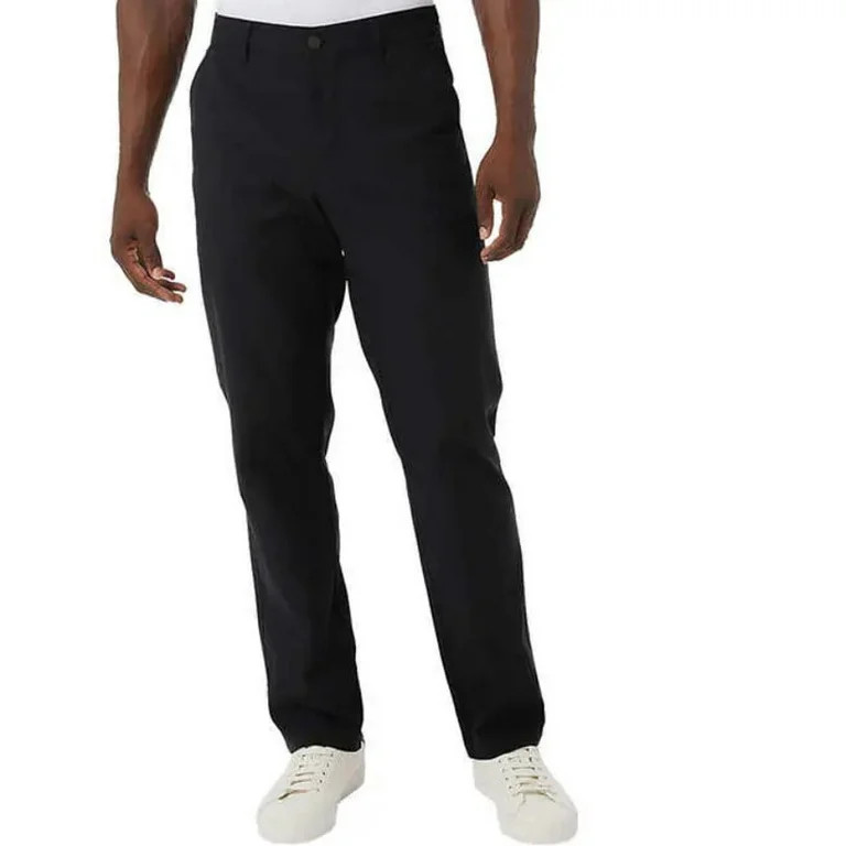 32 Degrees Cool Men's Regular Fit Stretch Soft Touch Pants (Black, 34Wx30L) | Walmart (US)