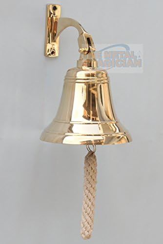 Brass Ship Bell Polished Nautical, Heavy Duty Polished Brass Bell, Brass Maritime Duty Watch Ship... | Amazon (US)