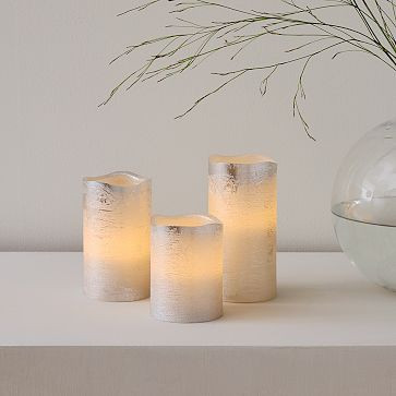 Flicker Flameless Candles (Set of 3) | West Elm (US)