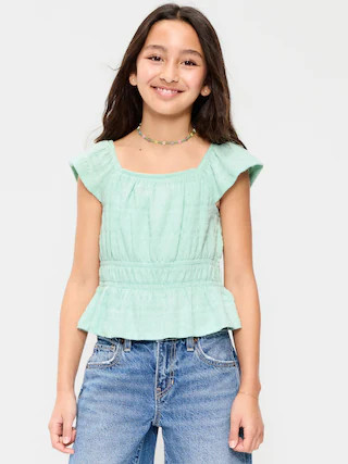 Ruffled Smocked Top for Girls | Old Navy (US)