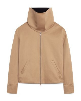 Courreges High Collar Cotton Canvas Blouson Jacket | Bloomingdale's (US)