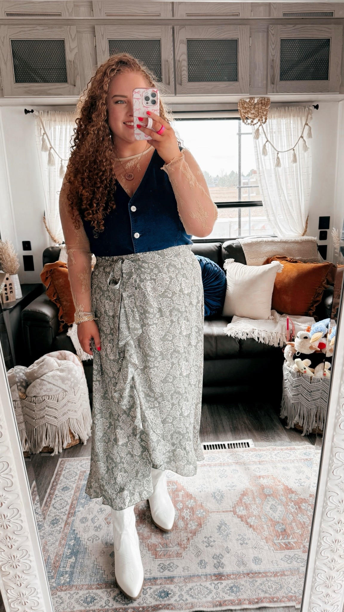 The perfect boho western look💚skirt | floral skirt | spring skirt | amazon skirt | amazon green skirt | wrap skirt | amazon denim vest | denim vest | denim vest outfit | lace long sleeve | Amazon lace long sleeve | boots | cowgirl boots | white cowgirl boots | Amazon white cowgirl boots | amazon finds | amazon spring outfit | amazon Easter outfit | spring transition outfit | amazon spring transition outfit | spring fashion | spring outfit | amazon spring outfit | western outfit | spring western outfit | boho western outfit 

#LTKSeasonal #LTKMidsize #LTKStyleTip