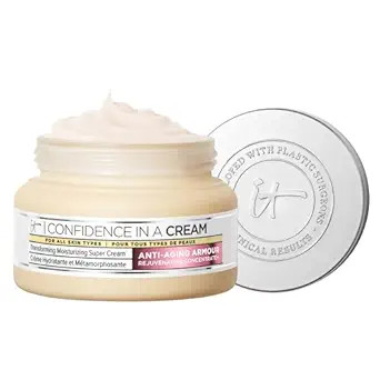 IT Cosmetics Confidence in a Cream - Hydrating & Anti Aging Face Moisturizer, Visibly Reduces Fin... | Amazon (US)