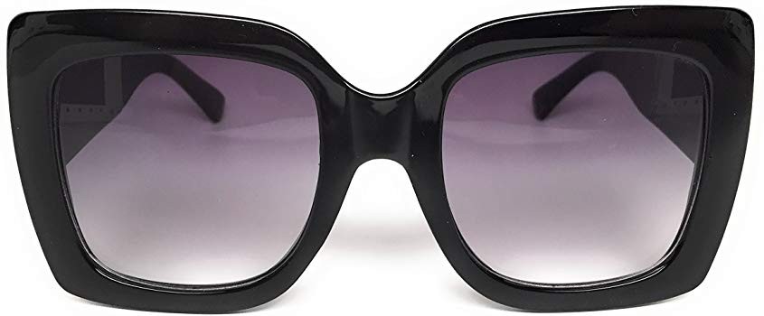 My Shades(TM) - Designer Inspired Oversize Glitter Sparkle Square Frame Sunglasses | Amazon (US)