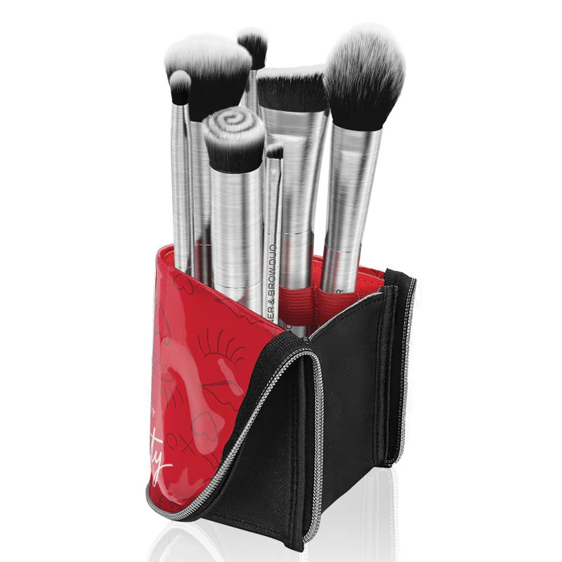 Make It Pretty Professional Makeup Brush Set & Travel Case | Mirabella 