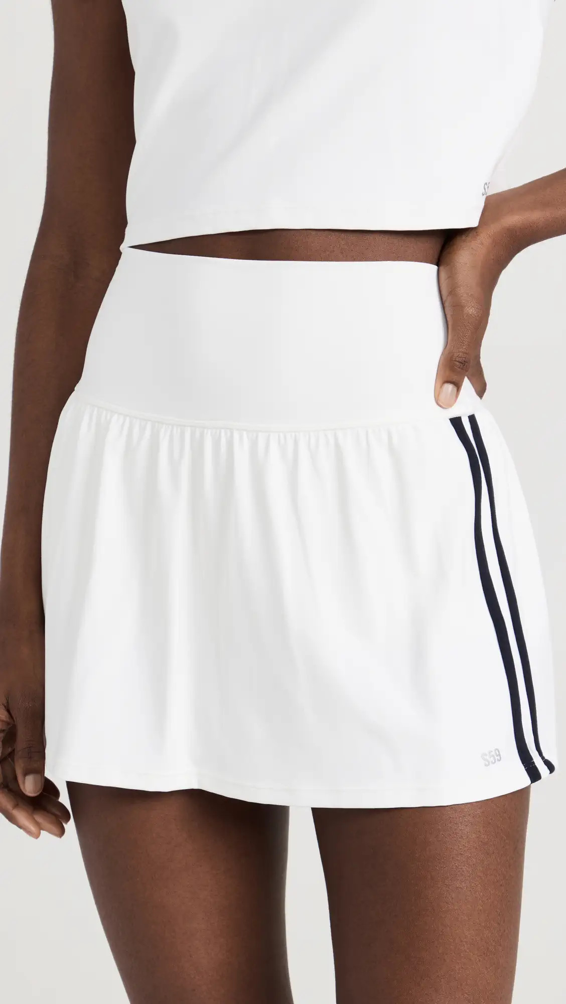 Splits59 Airweight High Waist Skort With Stripes | Shopbop | Shopbop