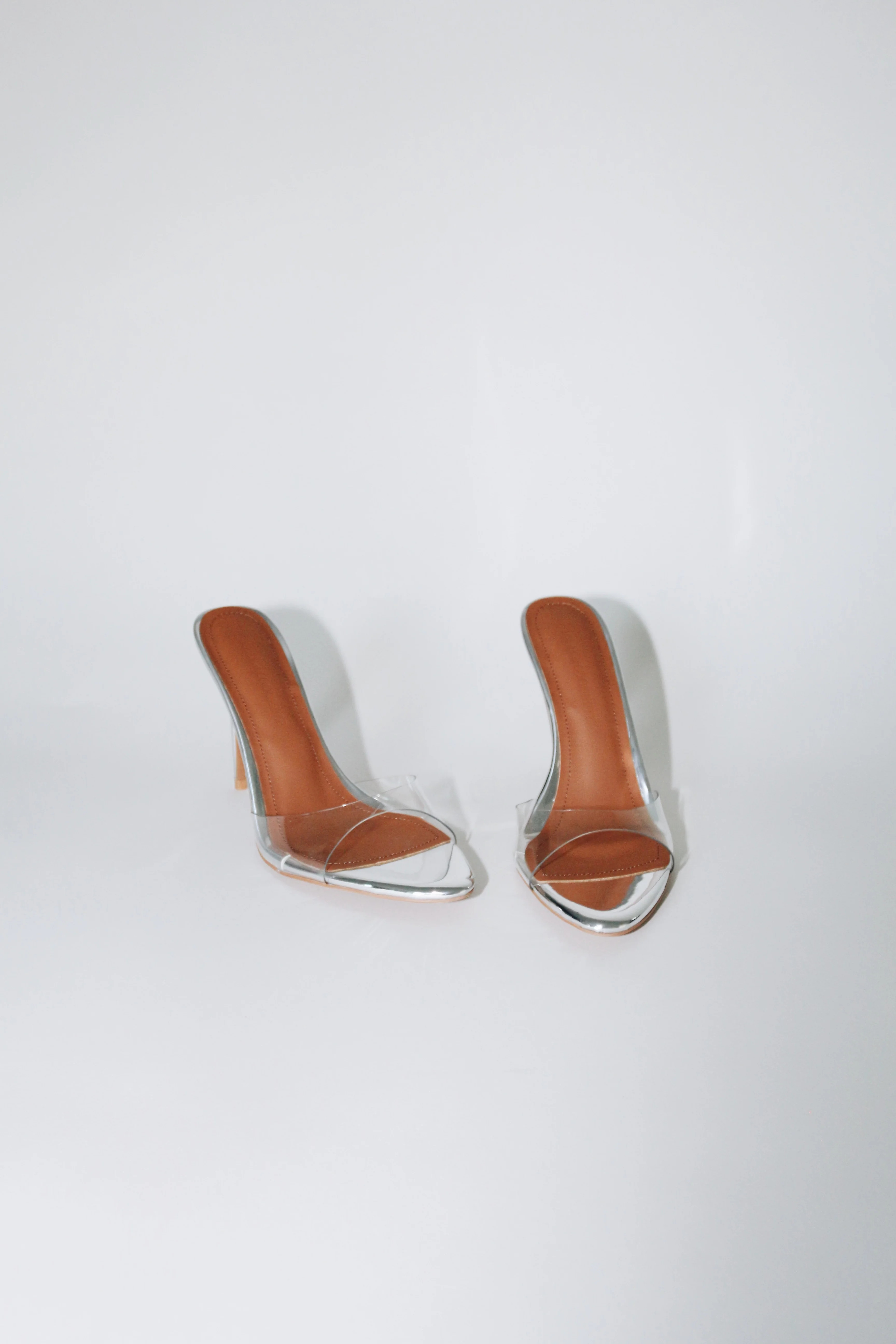 Pamela Clear Glass Mules | CULT OF COQUETTE