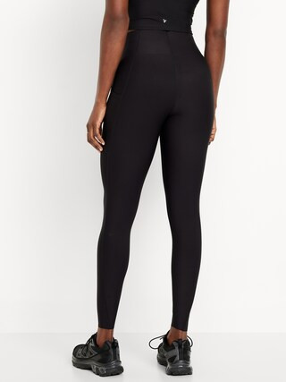 High-Waisted PowerSoft Sculpt 7/8 Pocket Leggings | Old Navy (US)