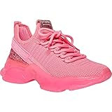Steve Madden Women's Maxima Sneaker, Hot Pink, 6.5 | Amazon (US)