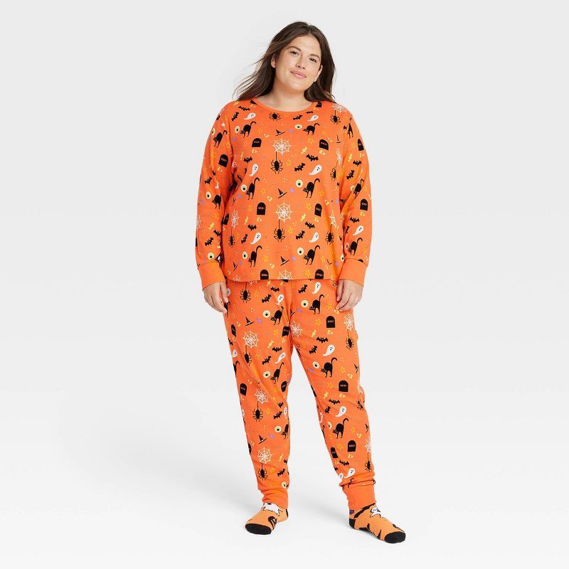 Women's Halloween Matching Family Pajama Set - Hyde & EEK! Boutique™ Orange | Target