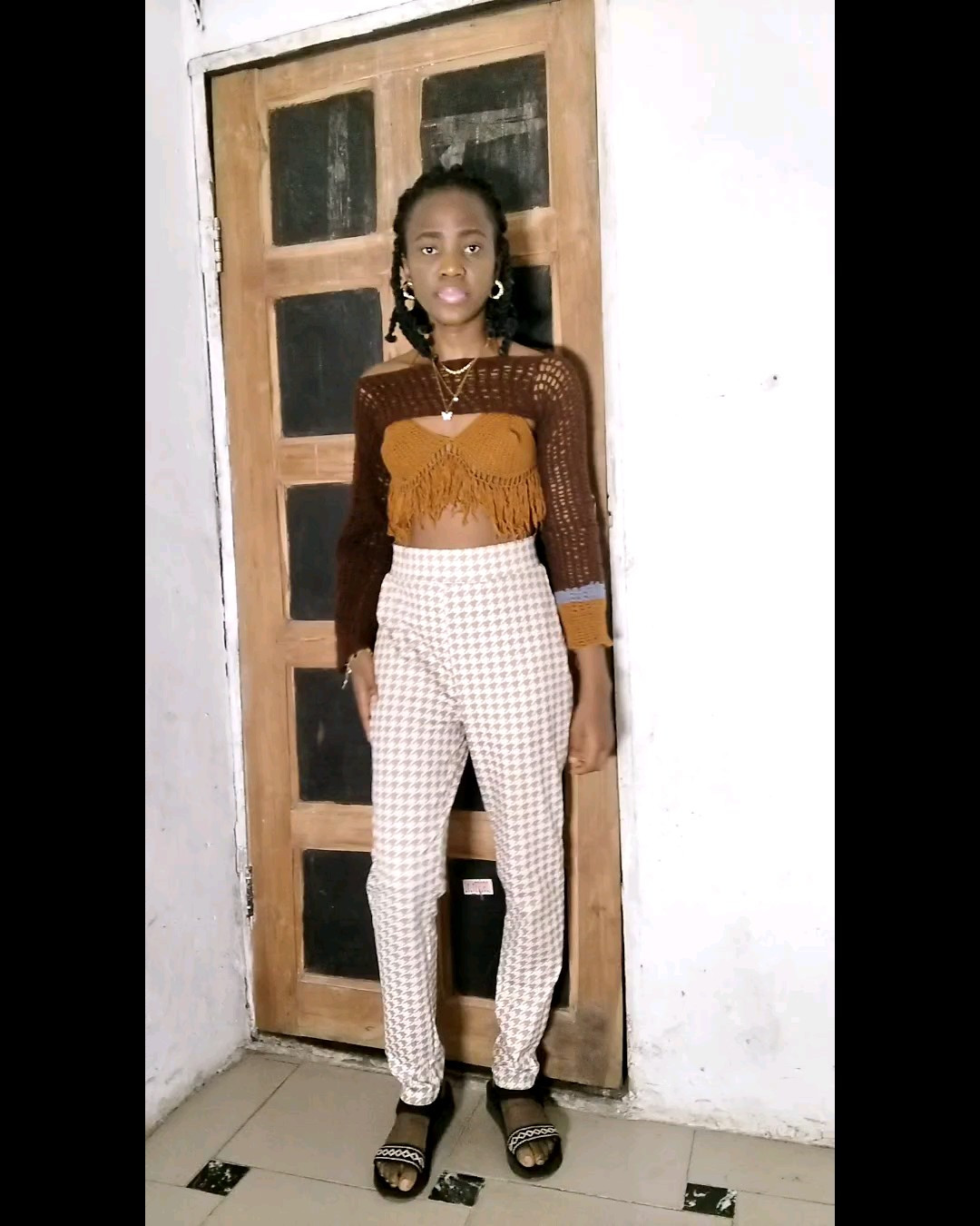 Crotchet season is here and I have been Crotcheting. What do you think of this fit

#LTKSeasonal