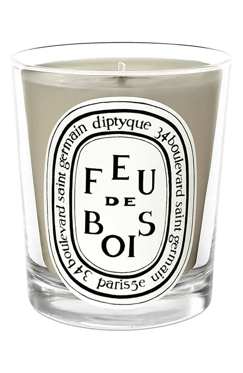 Diptyque Feu de Bois (Fire Wood) Scented Candle in Clear Vessel at Nordstrom, Size 2.4 Oz | Nordstrom