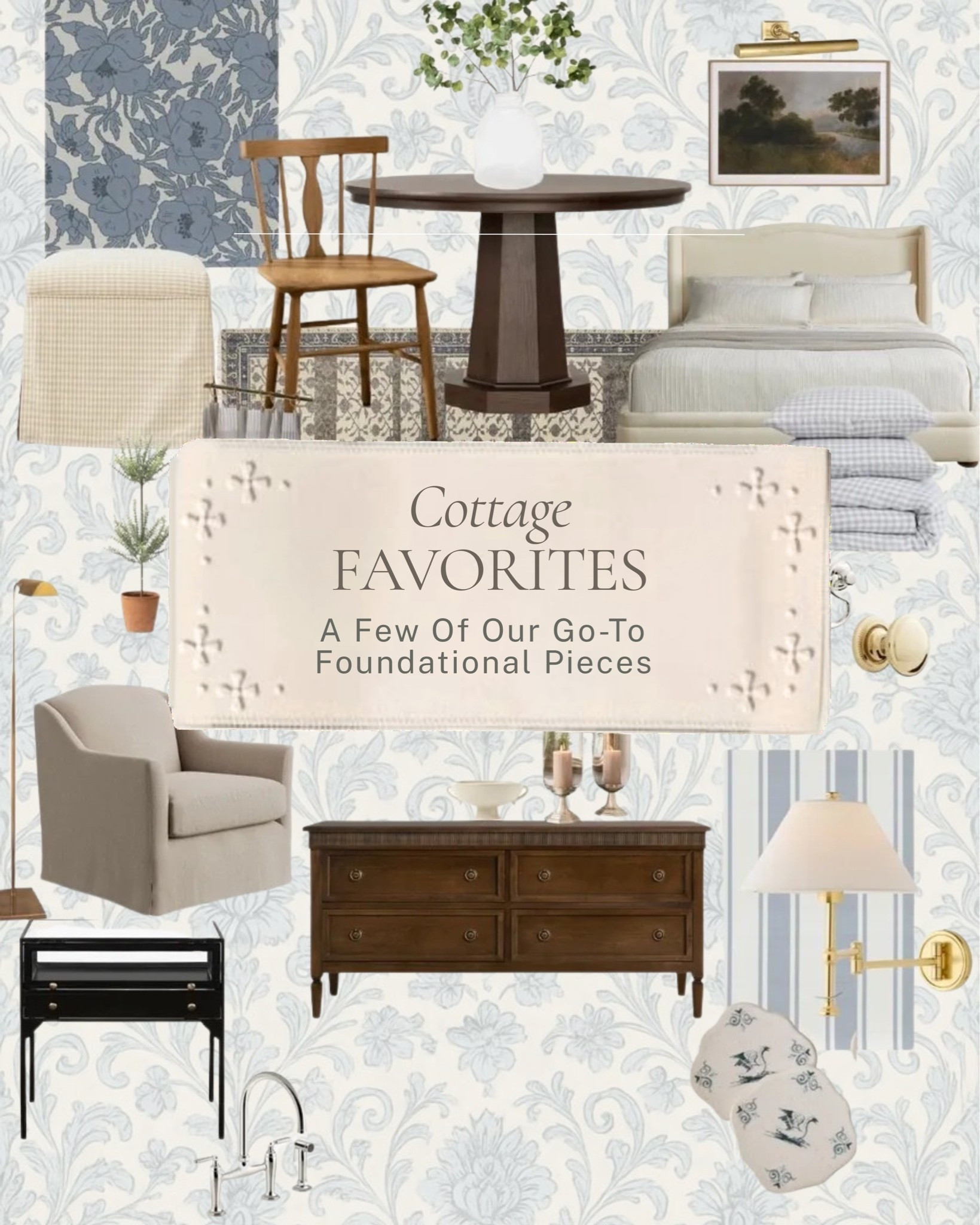 Every well-designed room starts with the right foundation ✨ 

A few of our go-to pieces that bring warmth, character, and staying power to a space: a rich walnut dresser, a pedestal dining table, a slipcovered chair, and those timeless details that anchor a room and make everything else fall into place. 

All linked here 🤍 

#LTKhome