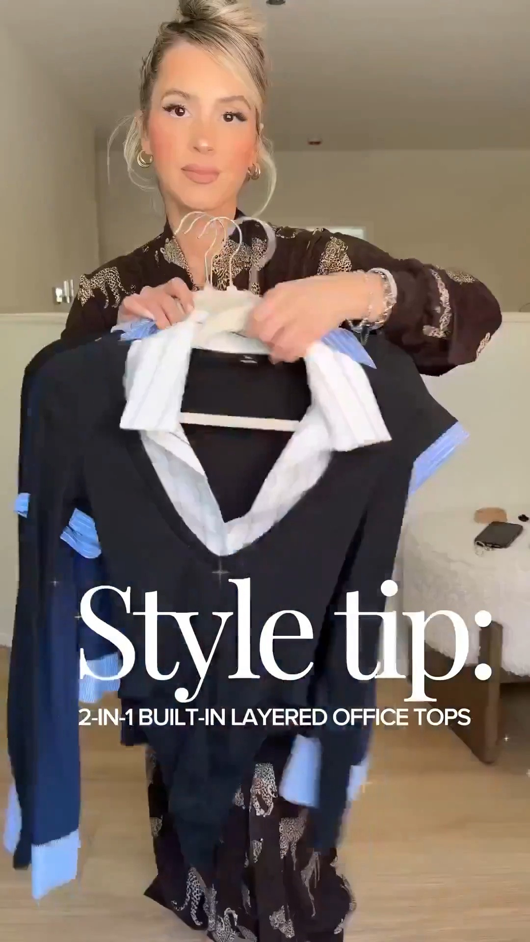 Style tip: 2 in 1 built-in layered OFFICE TOPS!! No bulk + no effort + matches literally any trouser in your closet!! 

Wearing small in tops 
Size small or size 4 in trousers
Tan trousers = small long thin (they run short)
Dark blue trousers: that color is out of stock now 😭 but the light blue are equally as good I promise!

#LTKgrwm #LTKootd #LTKU