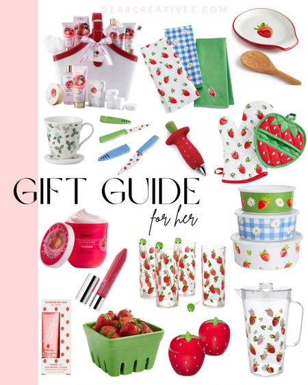 Hurry before this sale ends! Get some great gifts for her, mom, bride to be, birthday for her. The first strawberry 🍓 collection! I got the kitchen tea towels, pot holders and berry basket & I love them. Anyone else obsessed with all things strawberries? Anyone else like getting useful gifts 🎁 + beauty finds that make the perfect gift!? #salealert #deals 

#LTKsalealert #LTKGiftGuide #LTKFind