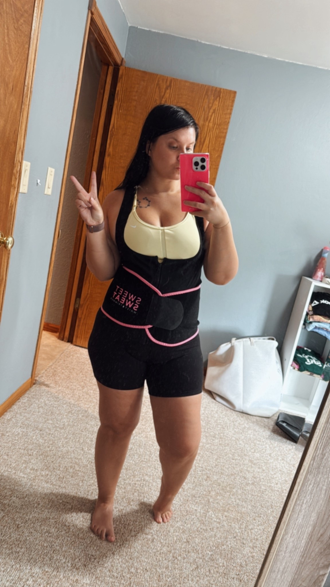 Recently just got back in the gym! Doubling up on sweat today wearing a sauna tank top and sweat band!

#LTKActive