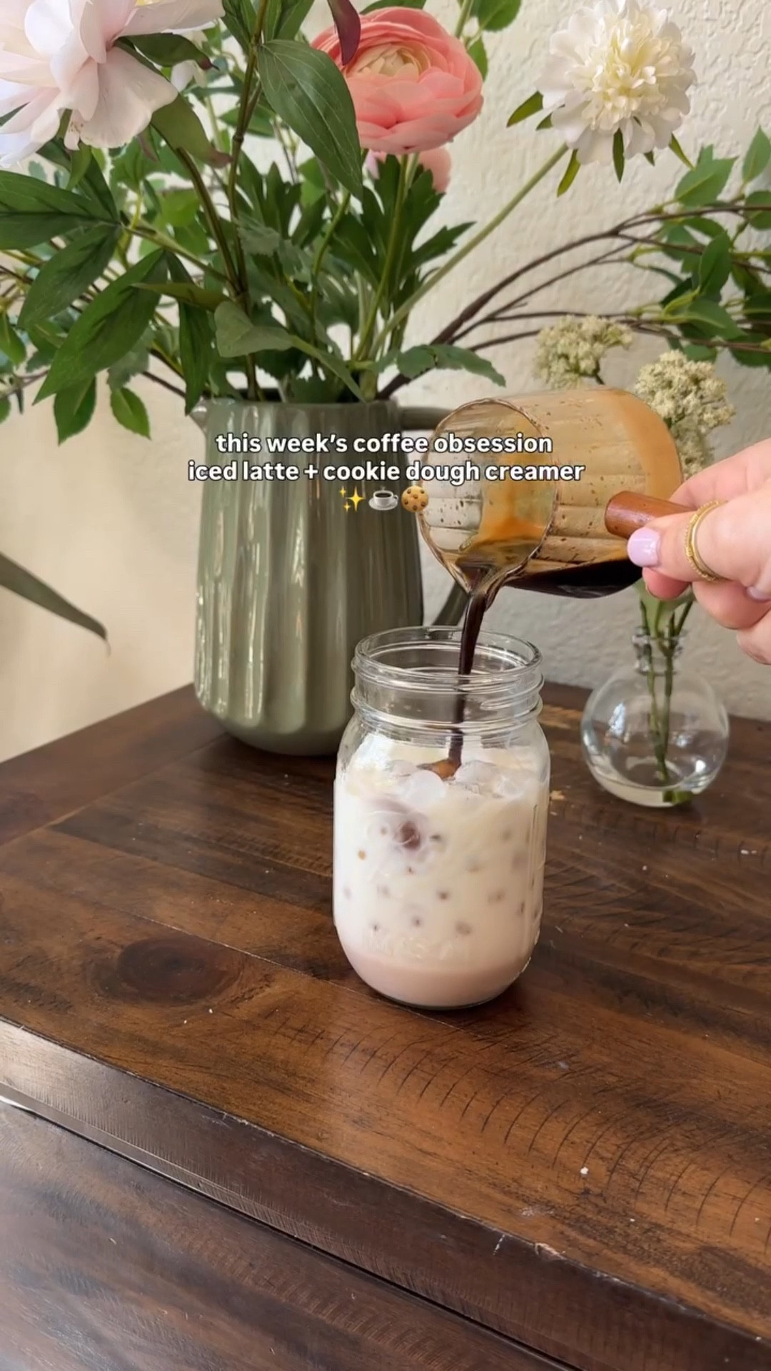 This week’s coffee obsession ☕️

Lately it’s been a cookie dough iced latte in the afternoons, a little kick before school pickup lines and the dinner rush with kids.

Kept the milk spill in just to keep it real 😂

Just:
– Ice
– A splash (or more) of @chobani cookie dough creamer
– Cold milk
– An espresso shot

Stir. Reset. Keep going. 🤍

It’s a small thing, but it makes the afternoon feel a little more manageable.

What are you loving in your coffee lately?

#coffee #icedcoffeeathome #icedcoffeelover #cozyvibes #momlife

#LTKselfcare #LTKHome #LTKmomlife