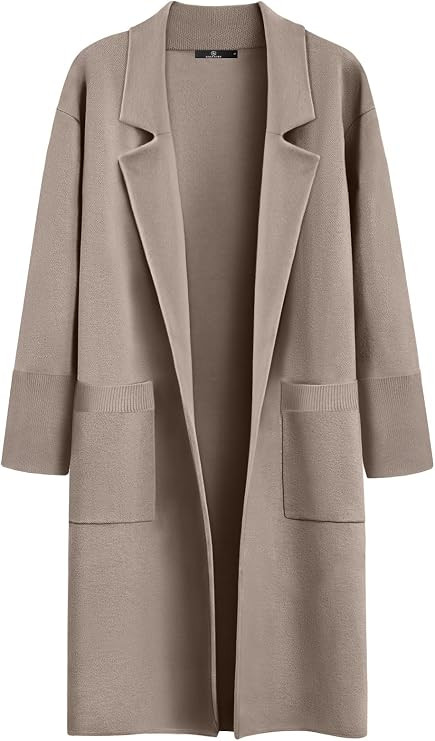 LILLUSORY Women's Long Cardigan Sweaters Fall Oversized Jacket Trench Coats | Amazon (US)