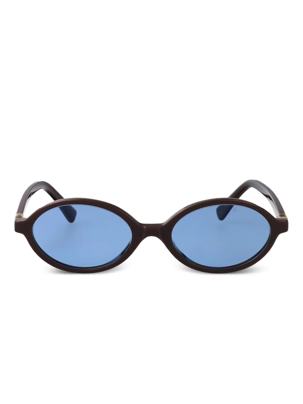 Miu Miu Eyewear ovoid-frame Sunglasses | Black | FARFETCH BE | Farfetch Global