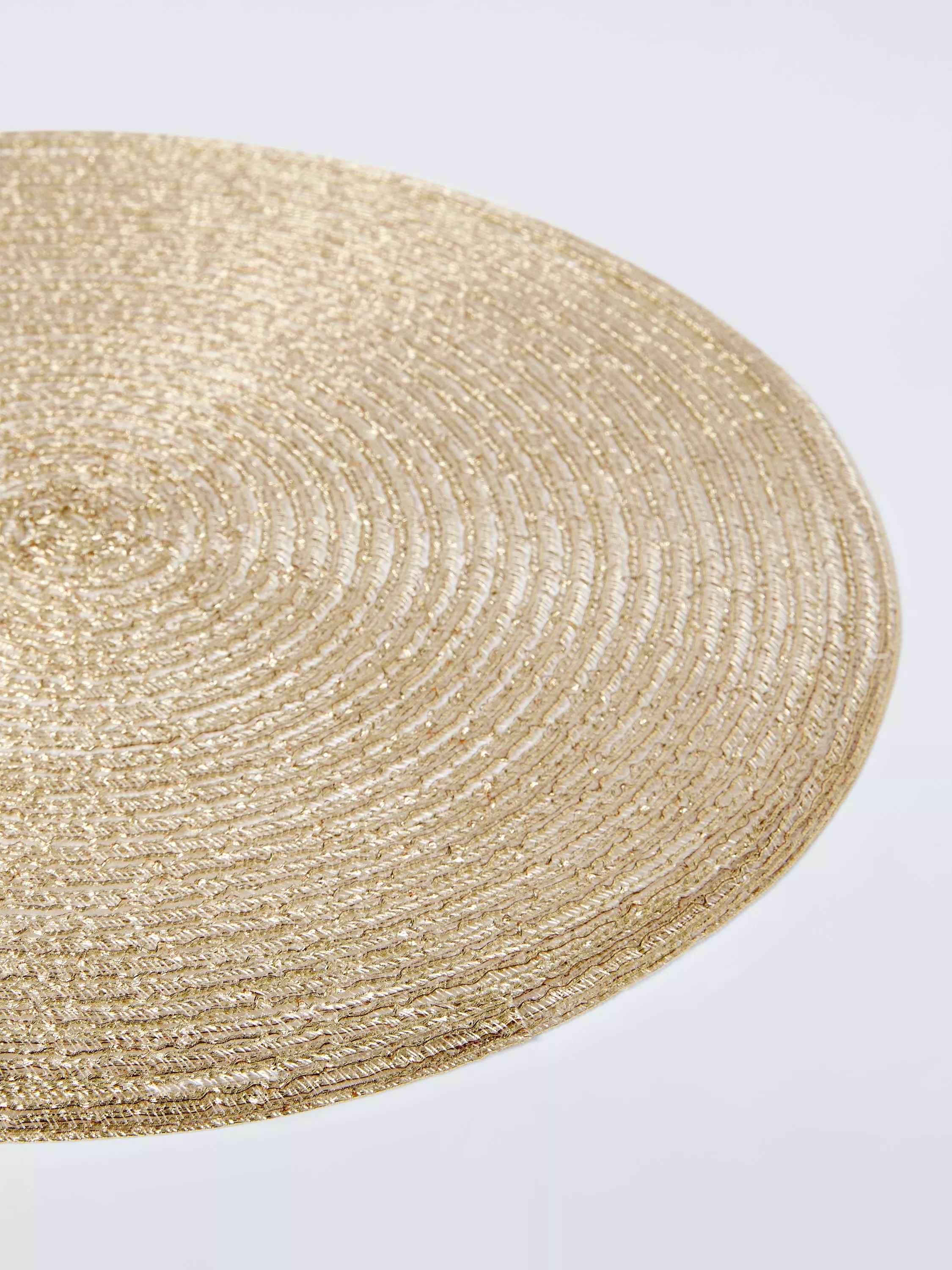 John LewisBraided Placemat, Set of 4, Gold | John Lewis (UK)