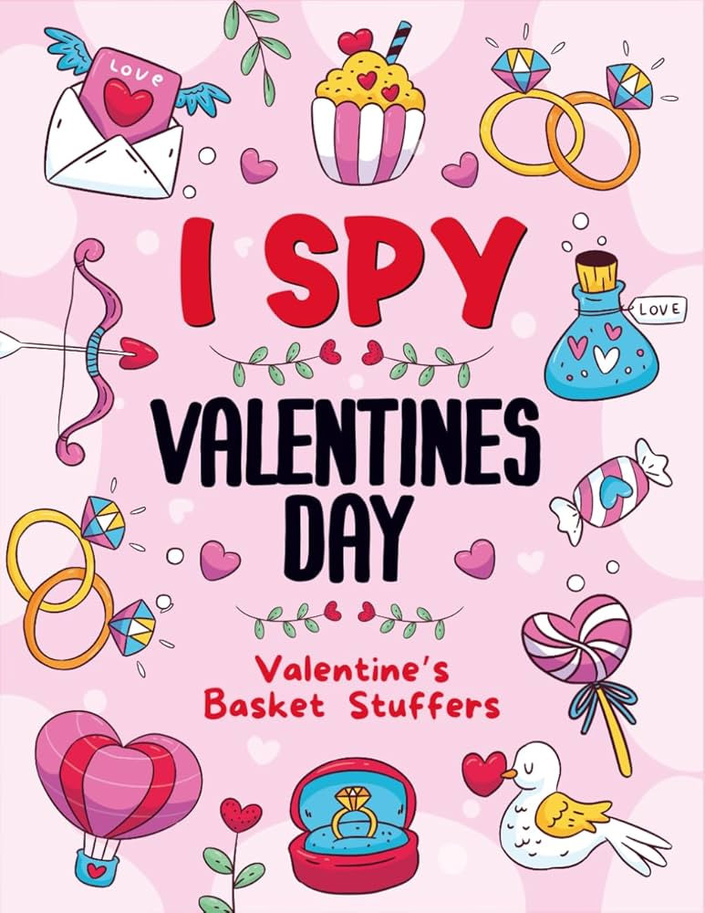 Valentine's Day Gifts For Kids 3-5: I Spy Valentines Day: A Fun Activity Book For Toddlers Boy & ... | Amazon (US)