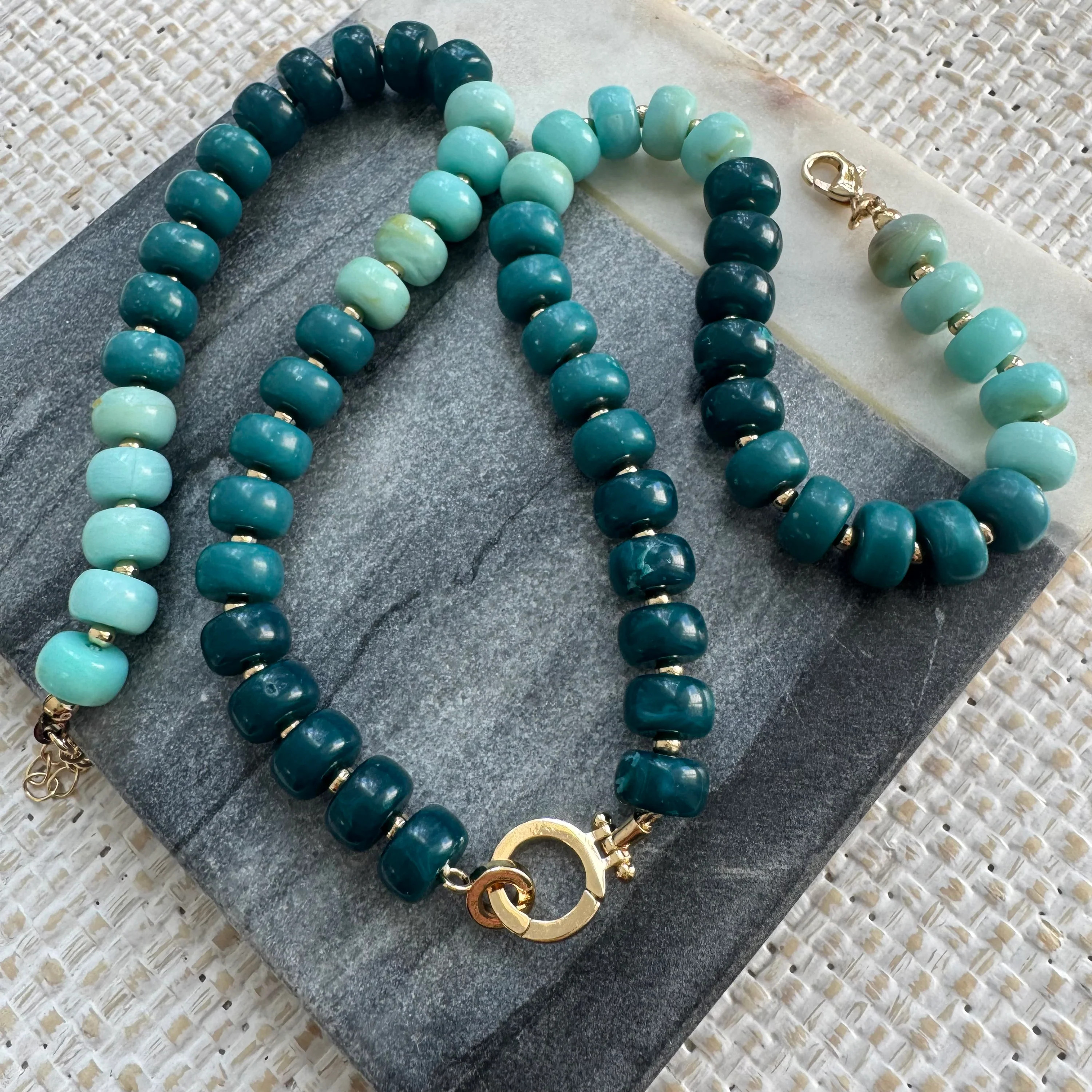 Electric Sea Resin Necklace | Erin McDermott Jewelry