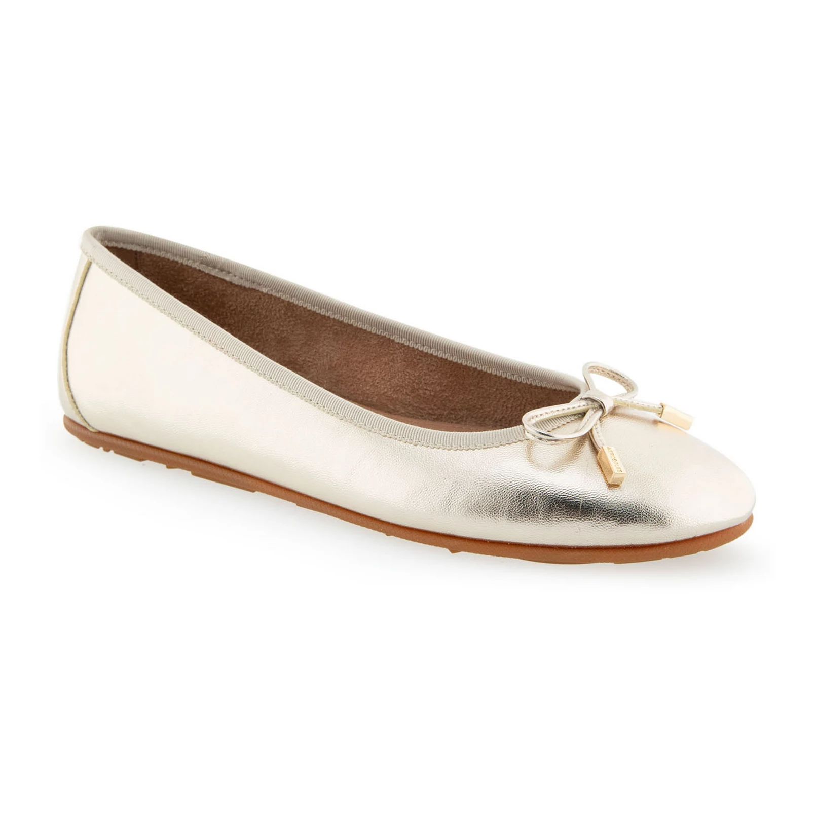 Aerosoles Pia Women's Metallic Leather Ballet Flats | Kohl's