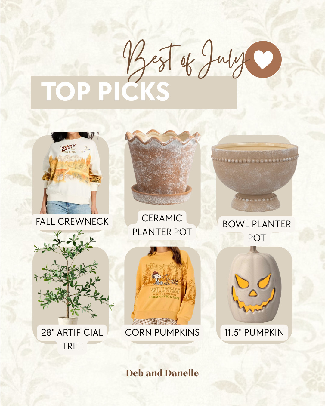 Our most-loved items of the week include two new Fall tops from Target and my ceramic planter pots.  

 #LTKSeasonal #LTKHome #LTKMidsize