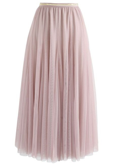 My Secret Garden Tulle Maxi Skirt in Pink for Romantic Brunches & Evening Plans | Chicwish