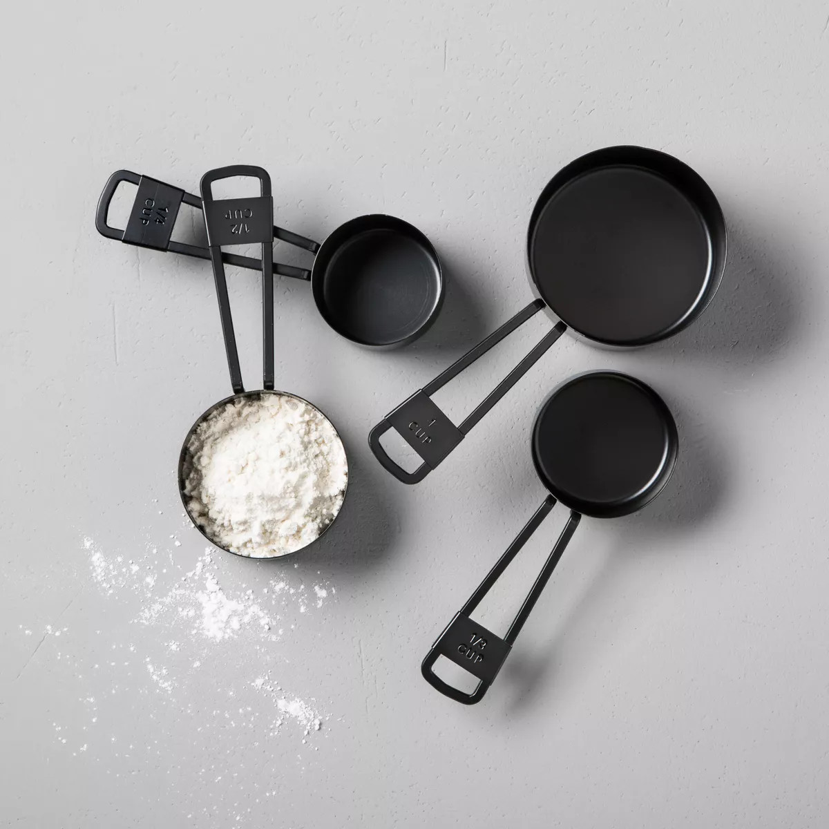 4pc Measuring Cup Set Matte Black - Hearth & Hand™ with Magnolia | Target
