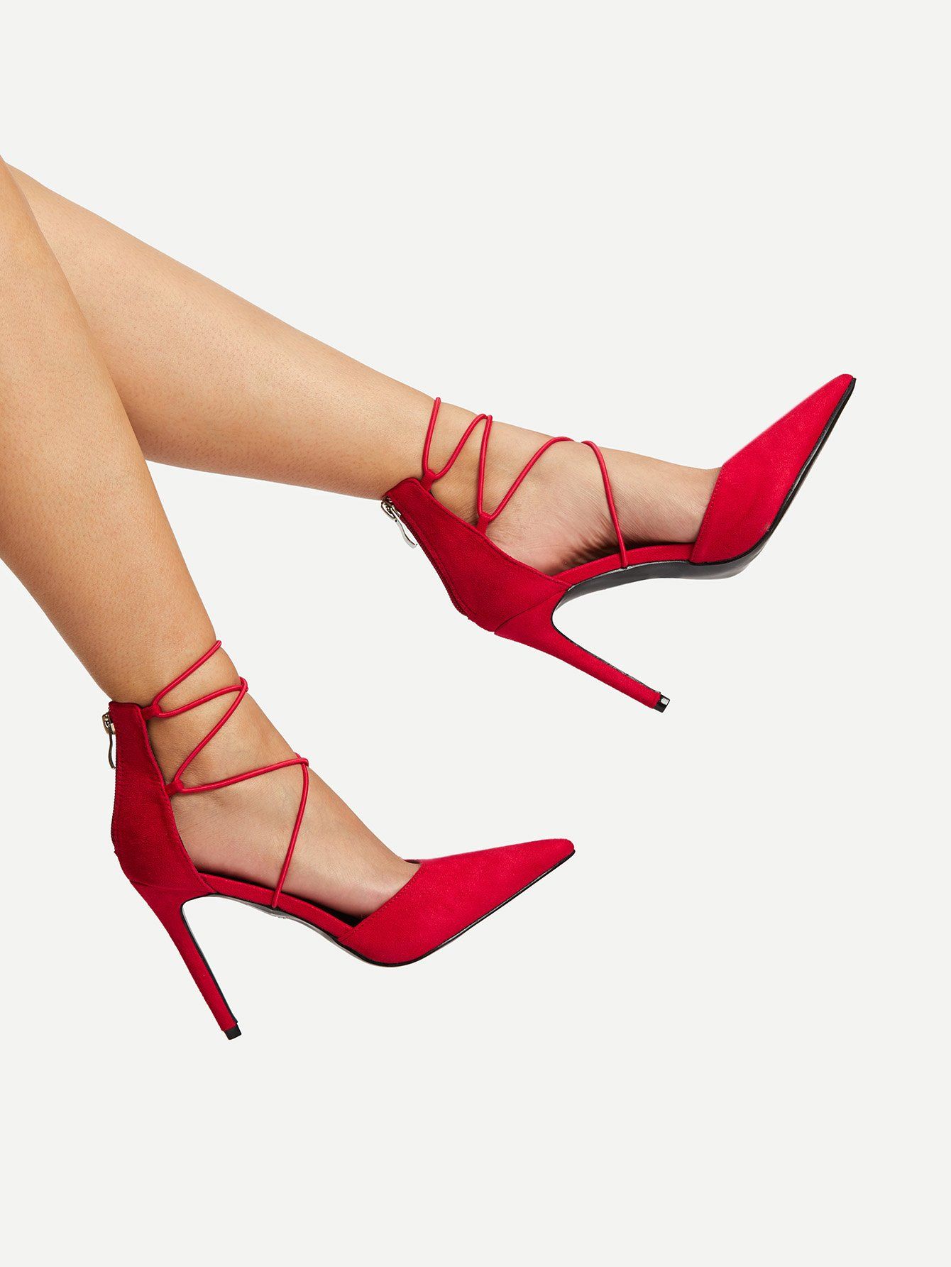 New Year Lace Up High Heels | SHEIN