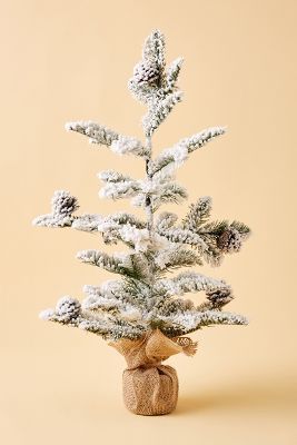 Flocked Christmas Tree | Anthropologie (US)