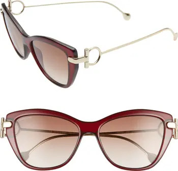 FERRAGAMO Salvatore Ferragamo 55mm Cat Eye Sunglasses | Nordstromrack | Nordstrom Rack