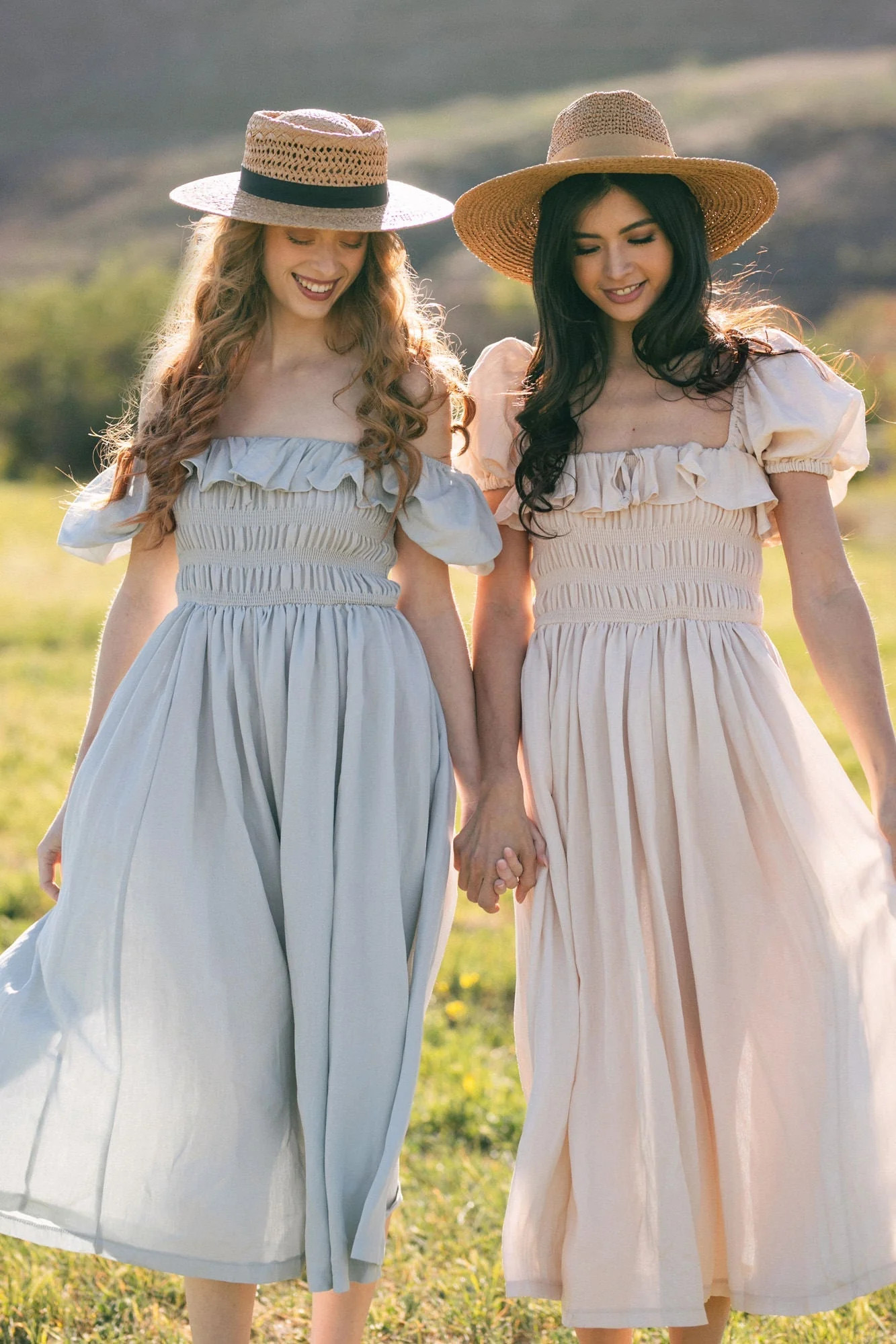 Nancy Smocked Midi Dress | Morning Lavender