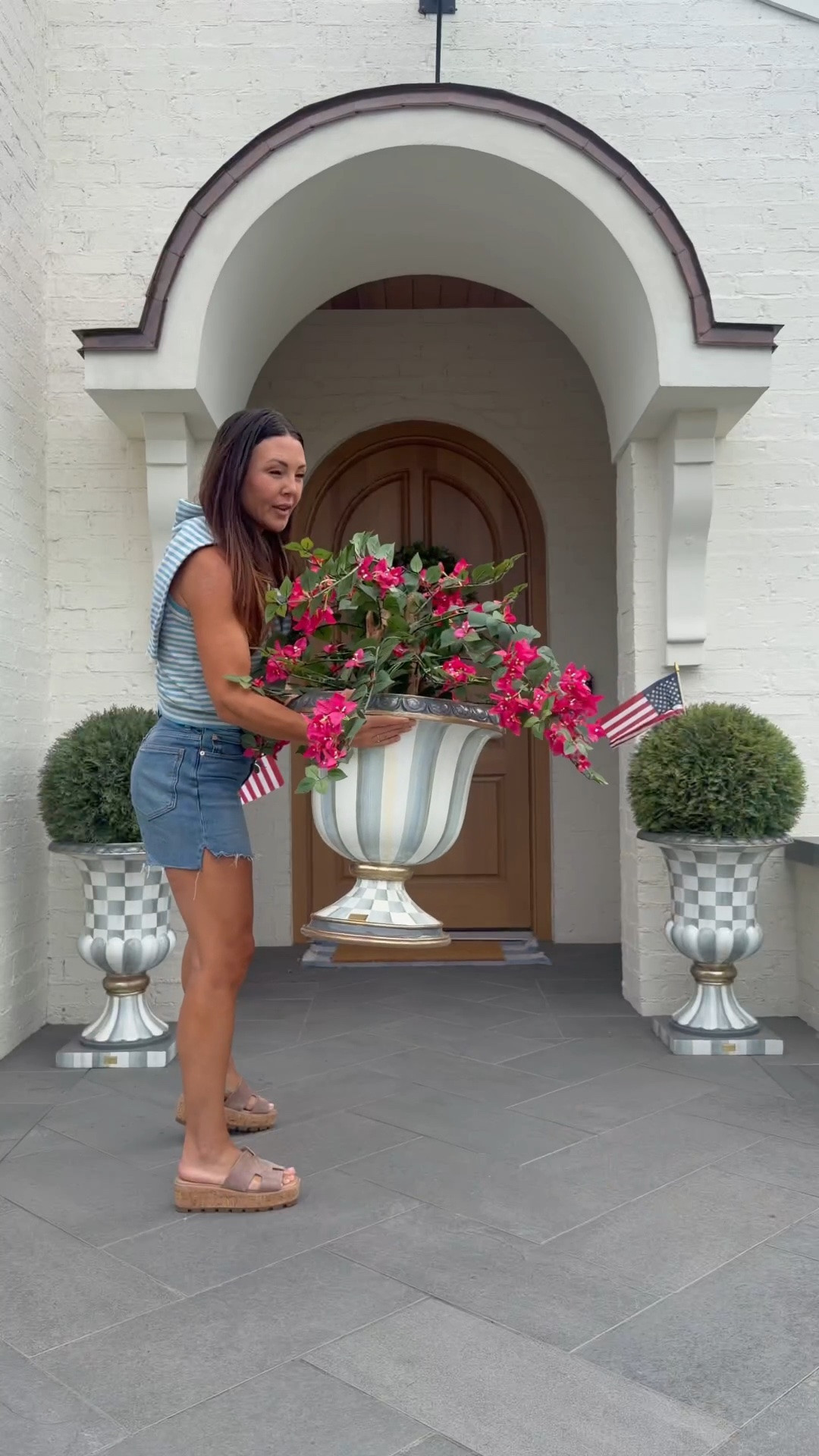 @MacKenzie-Childs barn sale up to 60-% off some of my outdoor favorite items like these hand painted urns! Giant ornamental porch decor both fall and holiday too!

#LTKSaleAlert #LTKHome