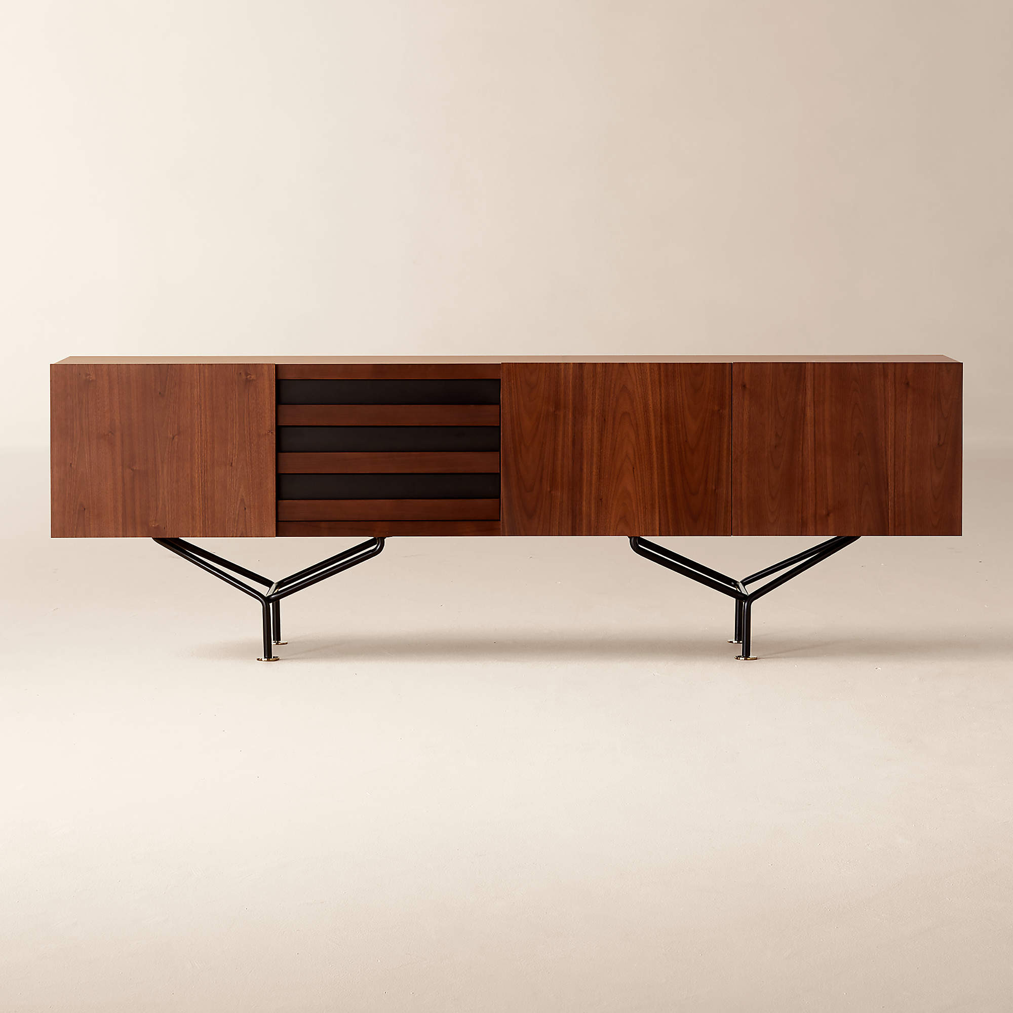 Paraggi 86" Walnut Wood Credenza by Gianfranco Frattini + Reviews | CB2 | CB2