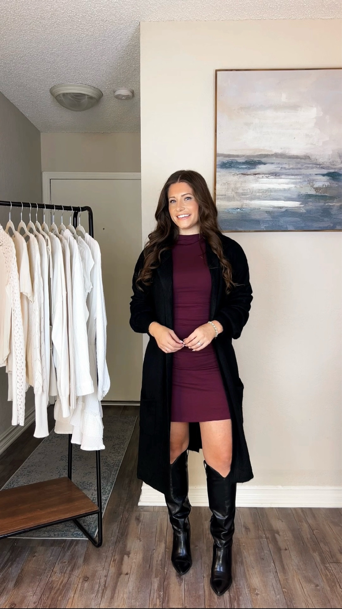 Long Sleeve Mini Dress from Abercrombie is perfect for Fall or Thanksgiving!  Deep Wine is the color of the season.  

#LTKStyleTip #LTKFindsUnder100 #LTKSeasonal